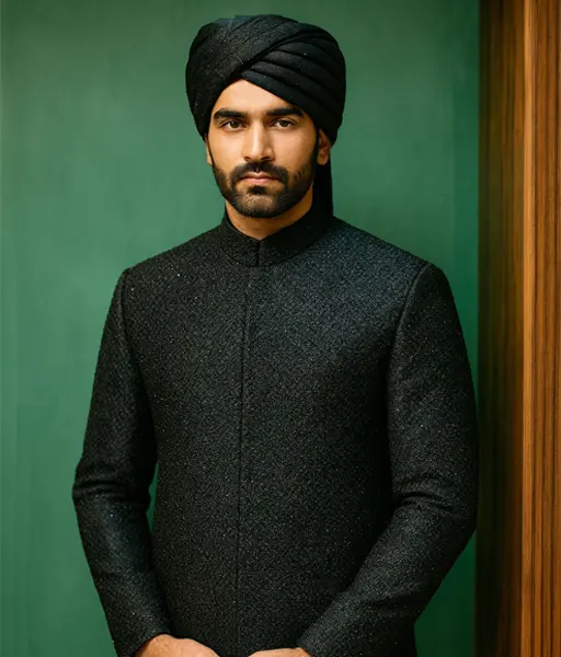 Noir Majesty Embellished Sherwani